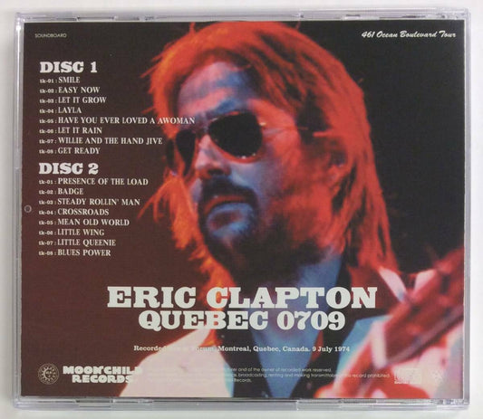 Eric Clapton Quebec 0709 1974 2CD Soundboard Moonchild