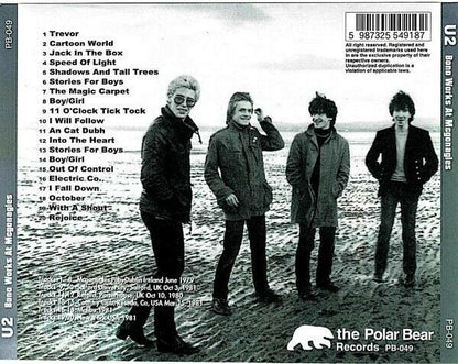 U2 Bono Works At McGonagles 1970 Pub Dublin Ireland CD 1 Disc 20 Tracks Music