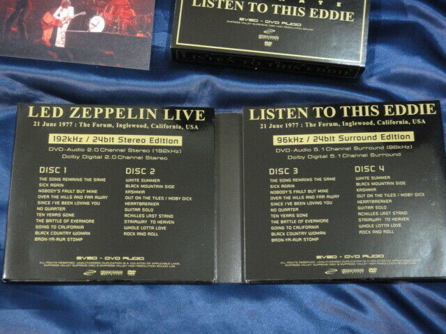 Led Zeppelin Listen To This Eddie Zoso Cover 4DVD Empress Valley