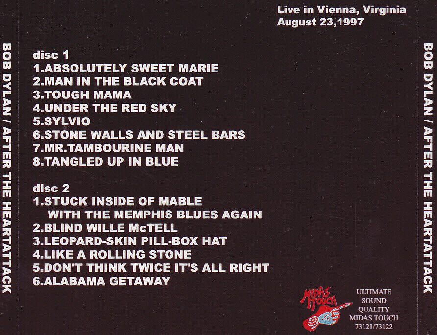 Bob Dylan Pennsylvania 2002 Vienna 1997 August Newport Folk Festival 8 CDs Set