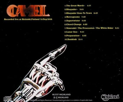 Camel Moonrise Helsinki Finland CD 1 Disc 10 Tracks Music Progressive Rock F/S