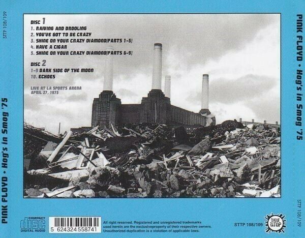 Pink Floyd Hog's in Smog '75 LA Sports Arena CD 2 Discs 15 Tracks Music Rock F/S