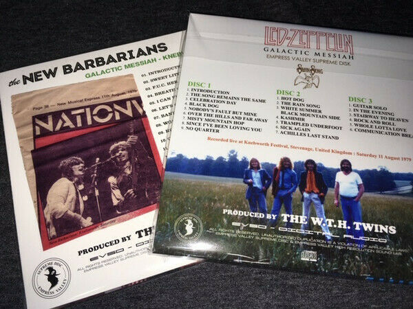 Led Zeppelin Galactic Messiah Knebworth 1979 Empress Valley 4CD Box set