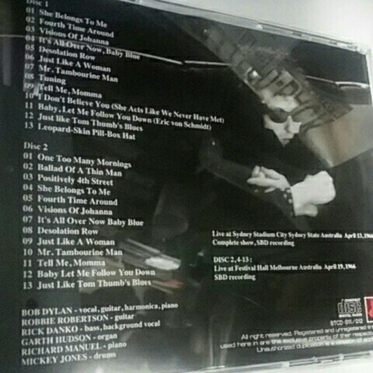 Bob Dylan The Shifts And Changes 1966 Sydney Stadium CD 2 Discs 26 Tracks Music
