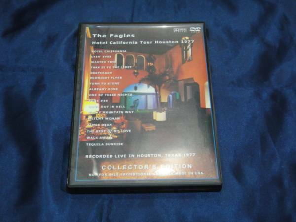 Eagles Hotel California Tour Houston 1977 DVD 1 Disc 17 Tracks Music Rock Pops