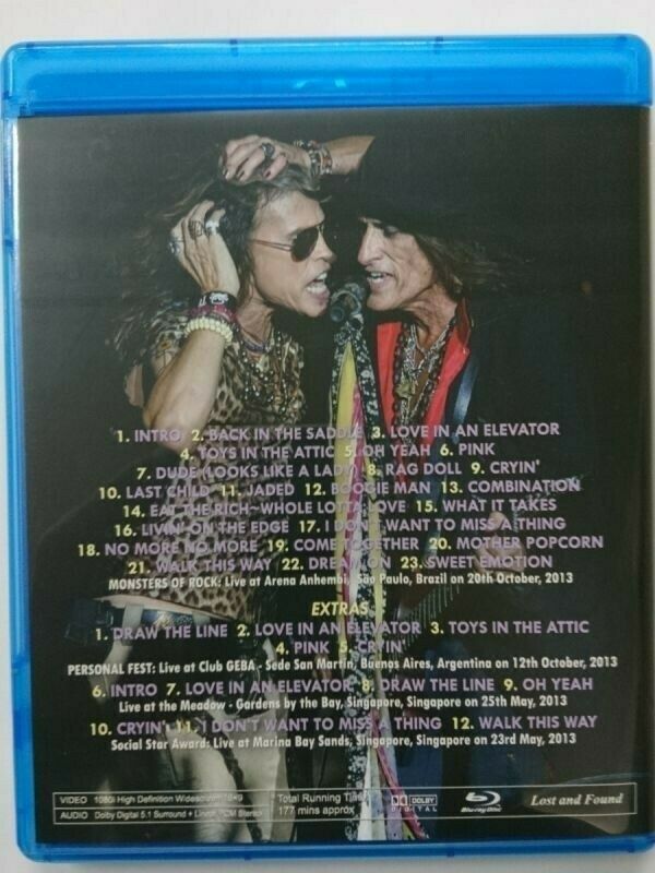 Aerosmith Monsters Of Rock Brazil 2013 Blu-ray 1 Disc 32 Tracks Music Rock F/S