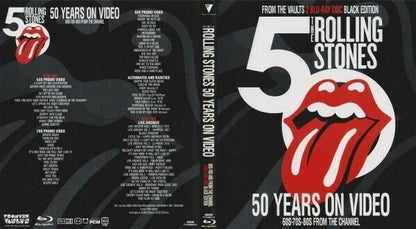 The Rolling Stones 50 Years On Video Black & Red Edition Blu-ray 4 Discs Set BDR