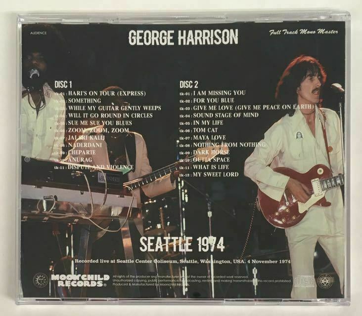 George Harrison Seattle 1974 CD 2 Discs Set Full Tracks Mono Master Moonchild