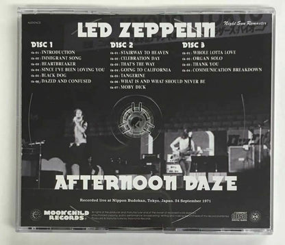 Led Zeppelin Afternoon Daze September 24 1971 3CD Moonchild