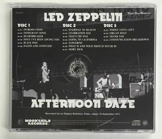 Led Zeppelin Afternoon Daze September 24 1971 3CD Moonchild