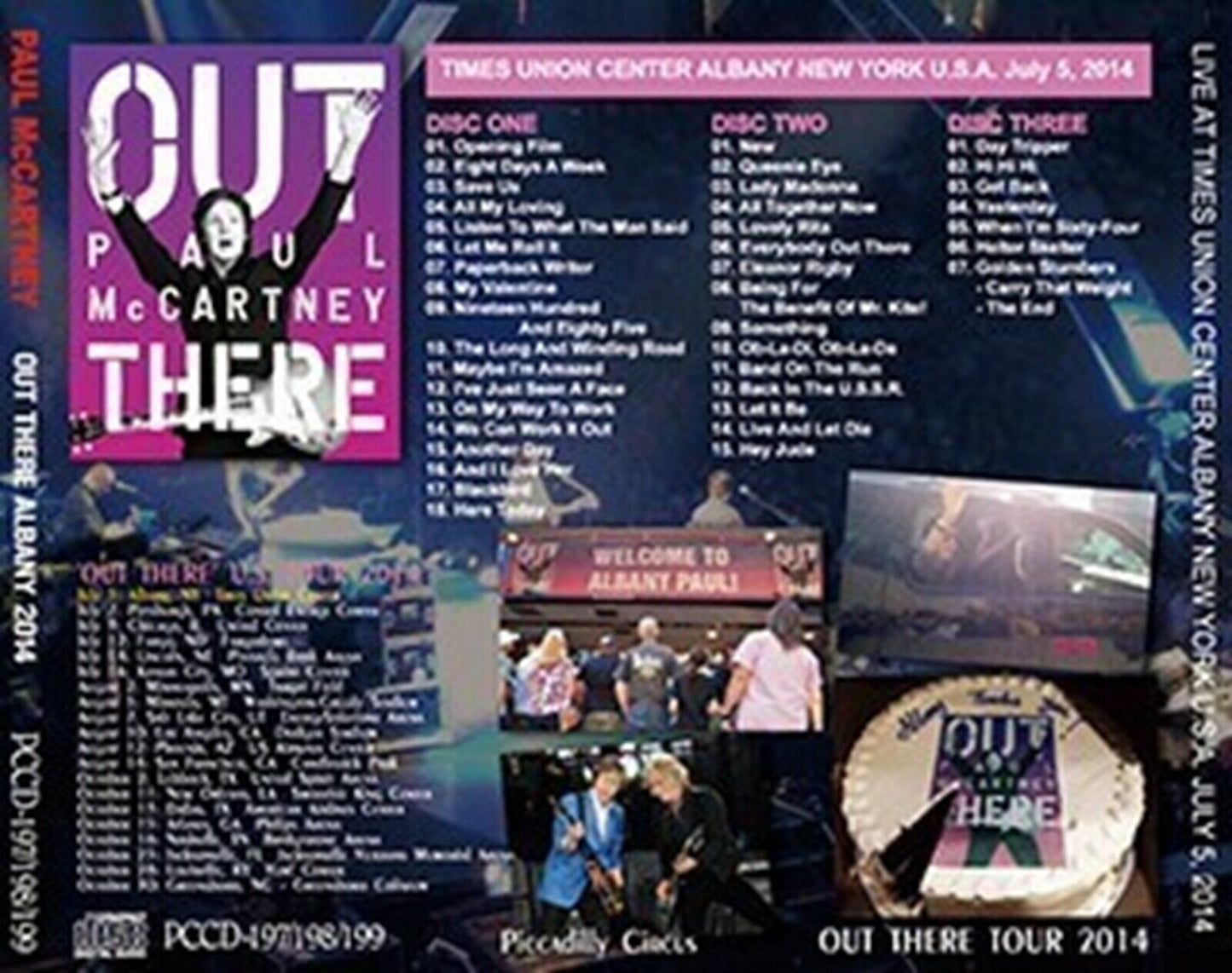 Paul McCartney Albany NY July 5 2014 CD 3 Discs 40 Tracks Music Rock Pops F/S