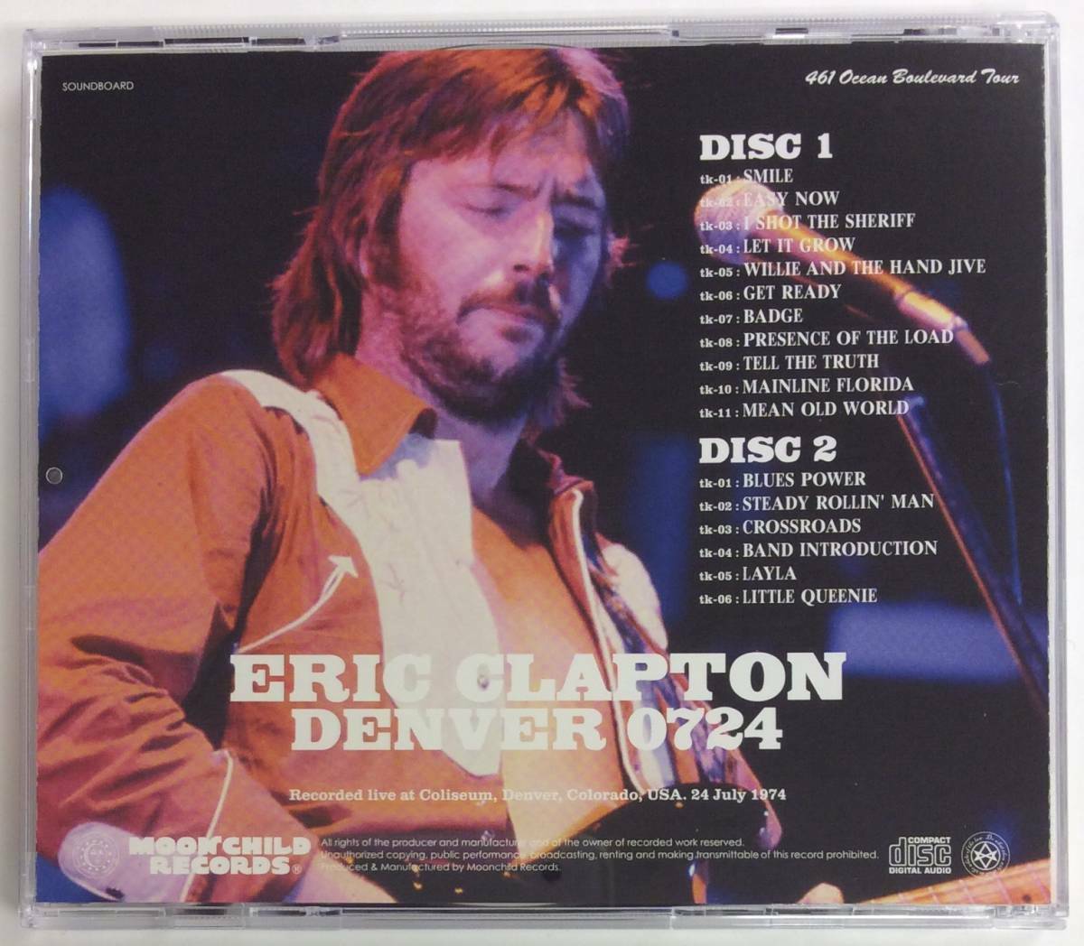 Eric Clapton Denver 0724 2CD Moonchild Records