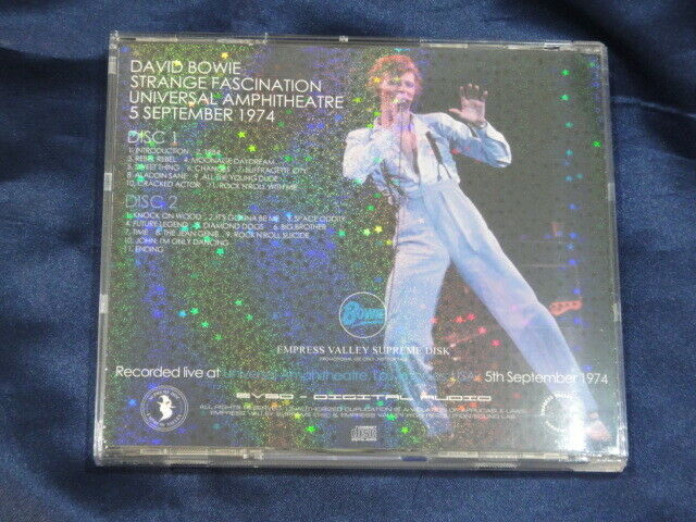 David Bowie Strange Fascination Universal Amphitheatre 2 CD Empress Valley