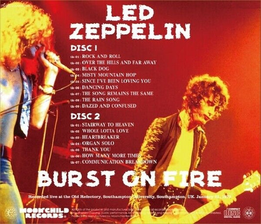Led Zeppelin Burst On Fire Winston Remaster 2CD Moonchild