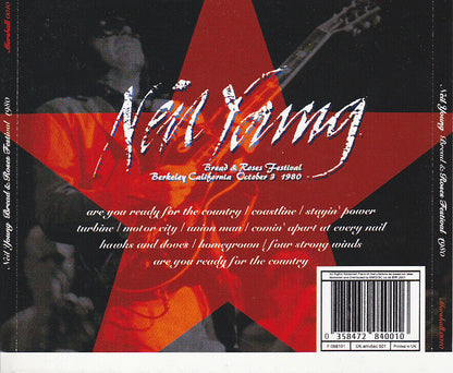 Neil Young Bread & Roses Festival 1980 Berkeley California October 11 Tracks 1CD