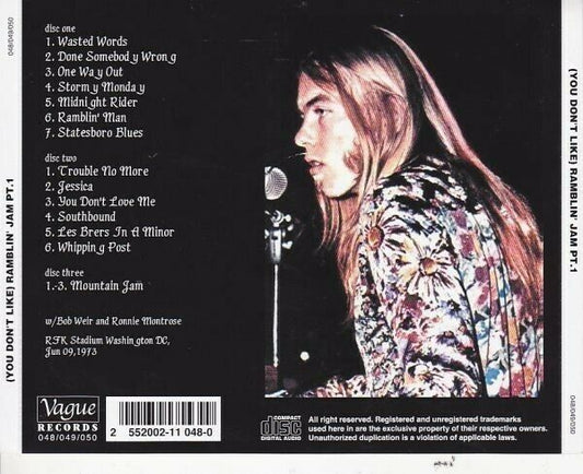 The Allman Brothers Band / You Don't Like Ramblin' Jam Part-1 (3CD)