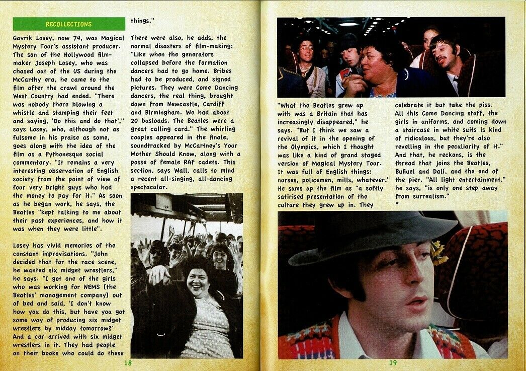 The Beatles The Ultimate Mystery Trip Vol.1 Hop On The Bus 2 DVD Booklet HMC TMOQ Gazette