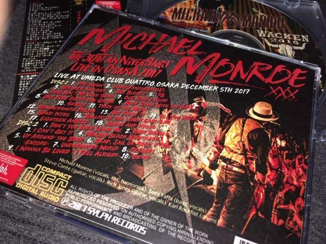 Michael Monroe 30th Anniversary Live In Osaka 2017 2CD 28 Tracks