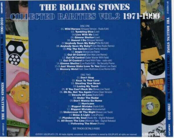 The Rolling Stones / Collected Rarities Vol.1 + Vol.2 Set 1971-1990 1990-2010 4CD
