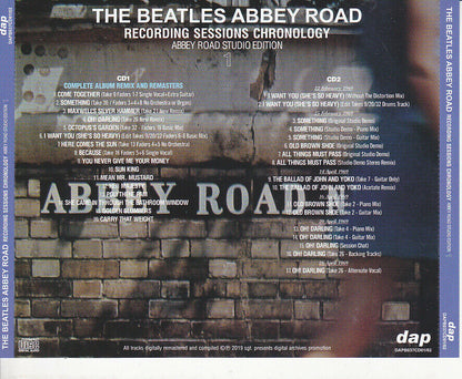 The Beatles Abbey Road Recording Sessions Chronology CD 6 Discs Set Music Rock