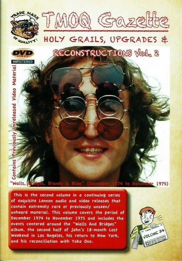 John Lennon WALLS, BRIDGES, BRANDY & BLOW Reconstructions Vol.2 (CD+DVD BOOKLET)