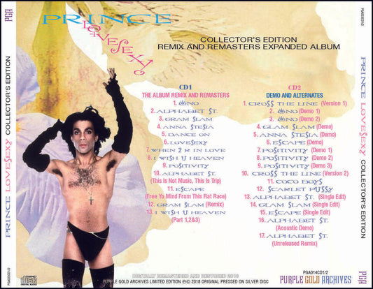 Prince Lovesexy Remix And Remasters Love Sexy Collector's Edition 2CD PGA