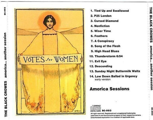 The Black Crowes Amorica Another Session CD 1 Disc 14 Tracks Rock Music