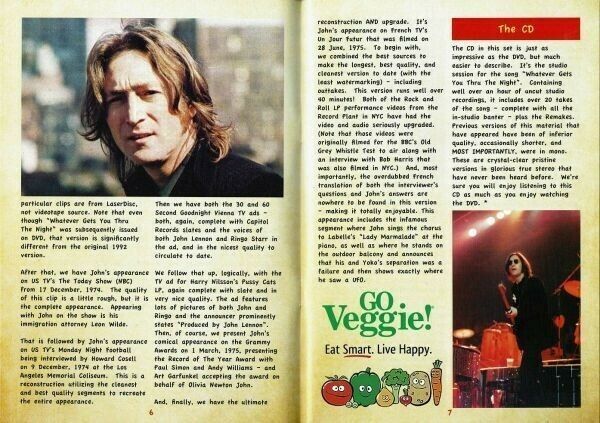 John Lennon WALLS, BRIDGES, BRANDY & BLOW Reconstructions Vol.2 (CD+DVD BOOKLET)