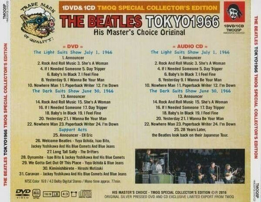 The Beatles Tokyo 1966 Nippon Budokan Japan 1CD 1DVD HMC TMOQ Special Collector's Edition