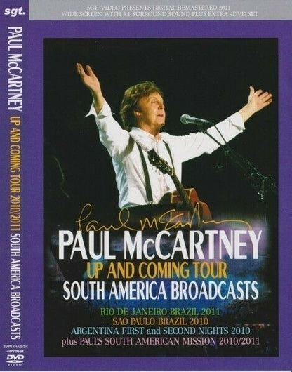 Paul McCartney South America Broadcasts 2010 2011 DVD 4 Discs Set Music Rock F/S