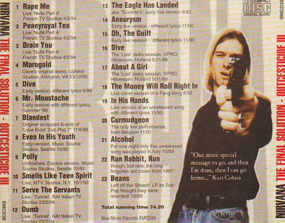 Nirvana / Outcesticide 3 The Final Solution 1CD 23 Tracks