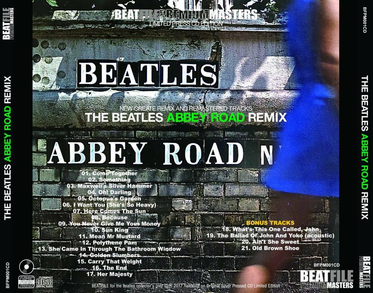 The Beatles Abbey Road Remix New Create Remastered Tracks Beatfile Premium 1CD
