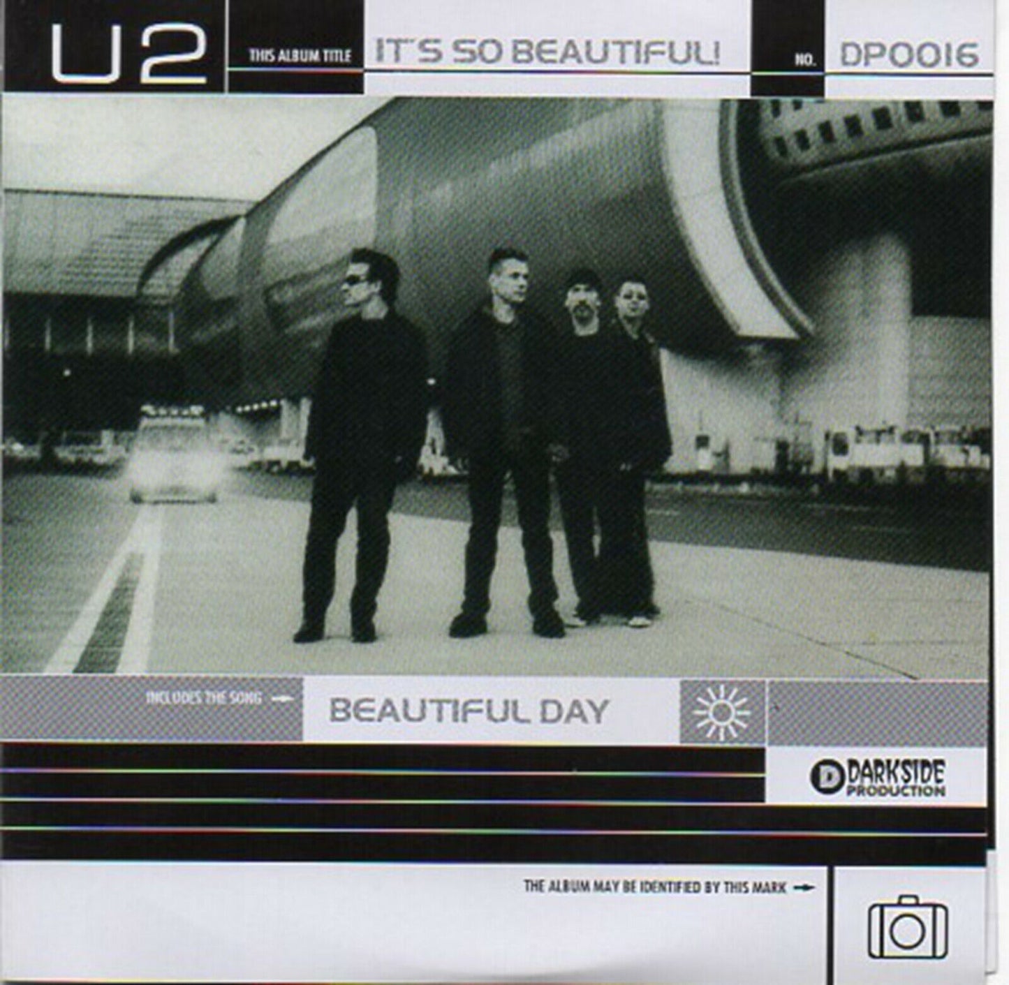 U2 It's So Beautiful CD 1 Disc 15 Tracks Darkside Production Music Rock Pops F/S