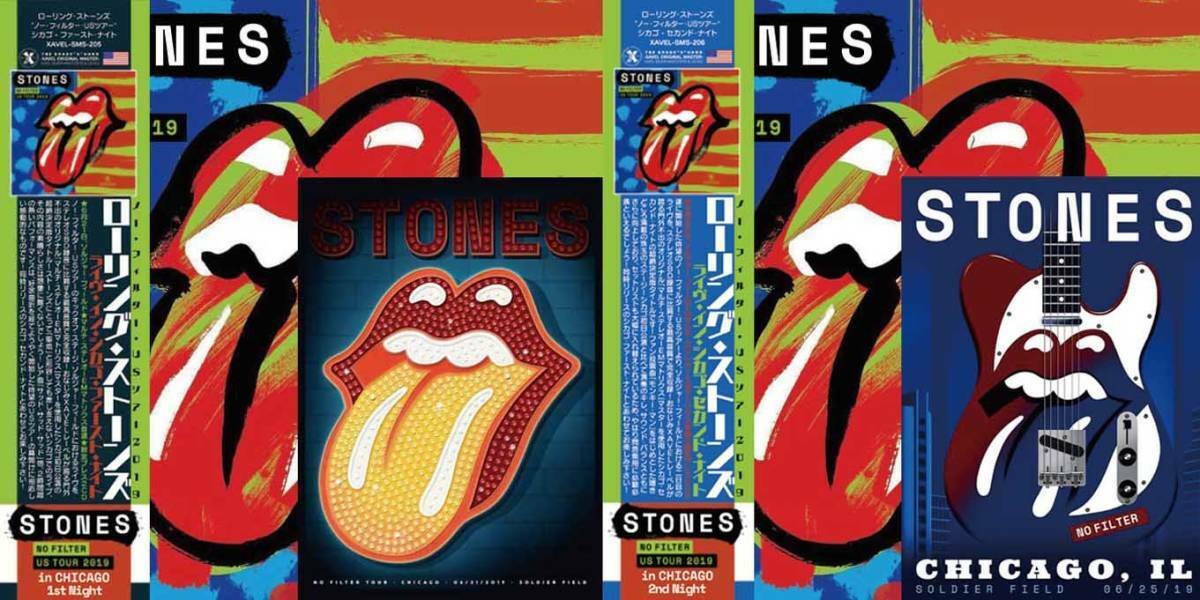 The Rolling Stones No Filter In Chicago 2 Days Complete CD 4 Discs 21 Tracks F/S