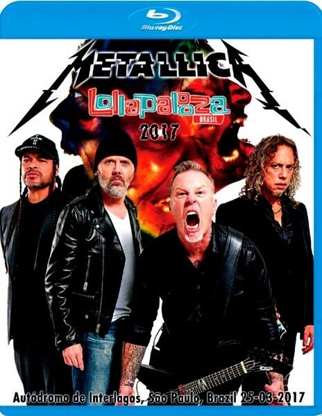 Metallica Lollapalooza Brazil 2017 Blu-ray 24 Tracks PRO shot 1BDR
