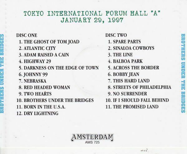 Bruce Springsteen Brothers Under The Bridges 1997 CD 2 Discs 23 Tracks Music F/S