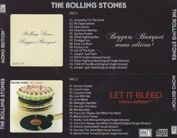 The Rolling Stones Mono Edition Beggars Banquet CD 2 Discs 30 Tracks Rock Music