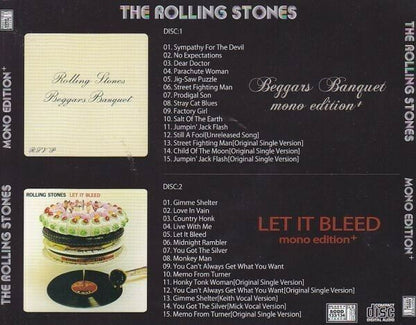 The Rolling Stones Mono Edition Beggars Banquet CD 2 Discs 30 Tracks Rock Music