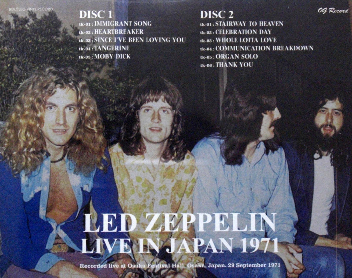 Led Zeppelin Live In Japan 1971 OG Record CD 2 Discs 10 Tracks Hard Rock Music