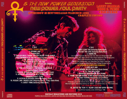 PRINCE & The New Power Generation New Power Soul Party 1998 Complete Edition 2CD