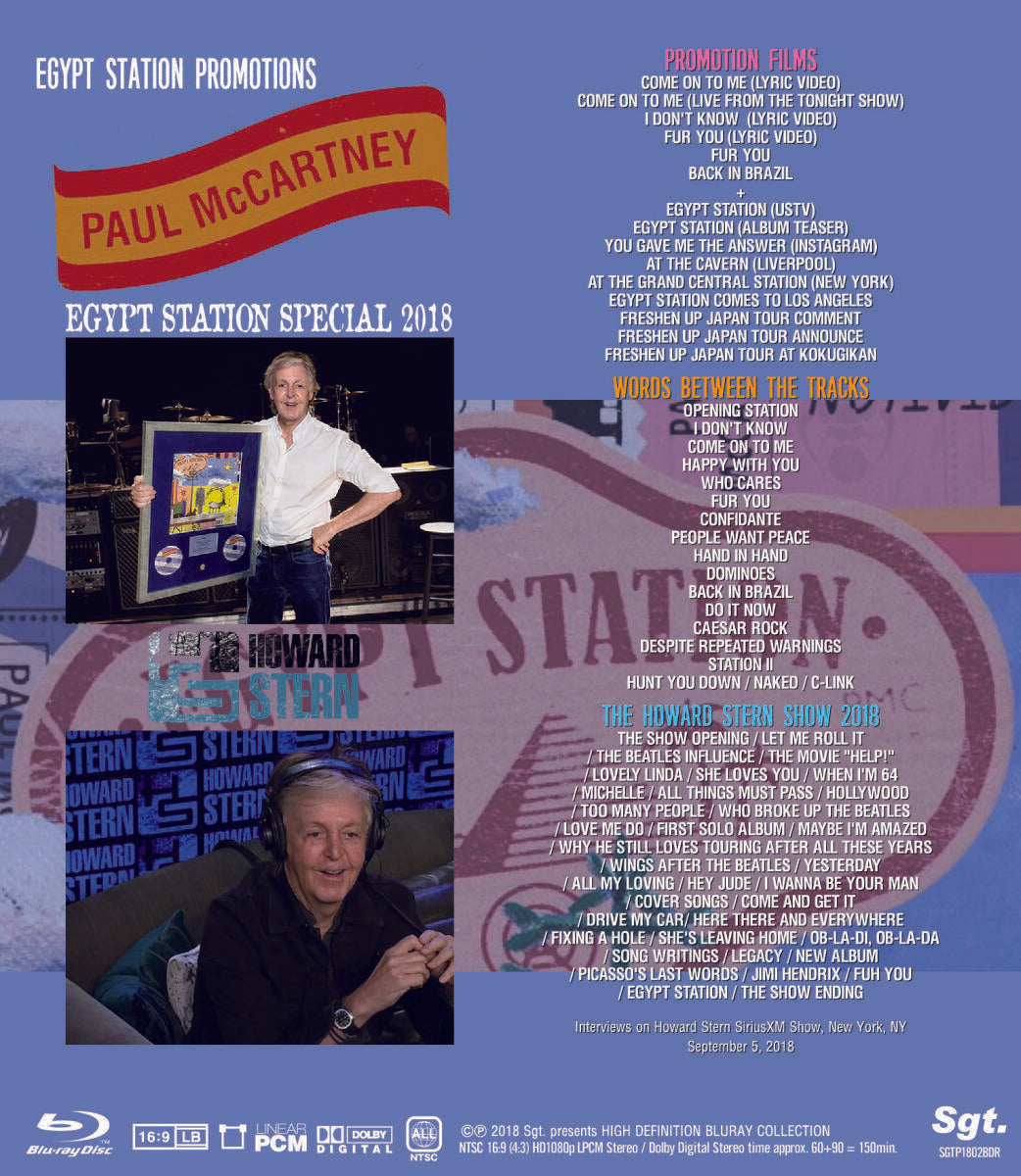 Paul McCartney Egypt Station 2018 Live From Abbey Road NYC Blu-ray 4 Discs F/S