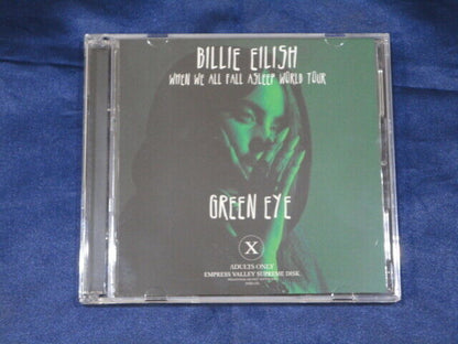 Billie Eilish Green Eye When We All Fall Asleep World Tour CD 2 Discs Rock Music