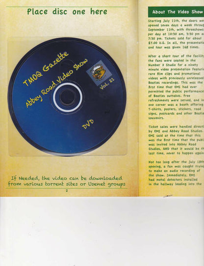 The Beatles At Abbey Road 1983 TMOQ Gazette 1CD 1DVD 61 Tacks HMC
