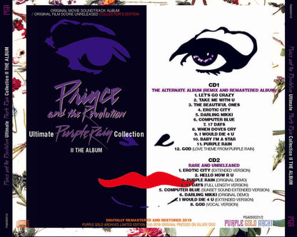 Prince Purple Rain Ultimate Collection II 2CD Purple Gold Archives Collection