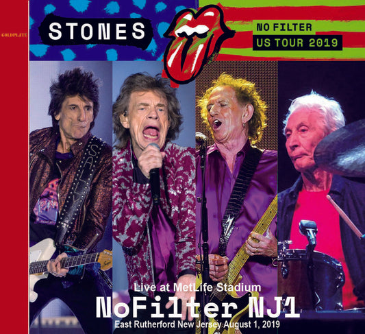 The Rolling Stones No Filter Us Tour August 1 2019 New Jersey CD 2 Discs Set F/S