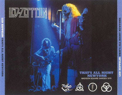 Led Zeppelin That's All Right New York MSG 1975 CD 3 Discs 15 Tracks Hard Rock
