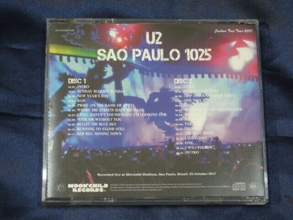U2 / Sao Paulo 1025 Joshua Tree Tour 2017 2CD Moonchild Records