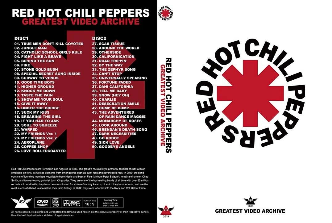 Red Hot Chili Peppers Greatest Video Archive DVD 2 Discs Set Music Rock Pops F/S