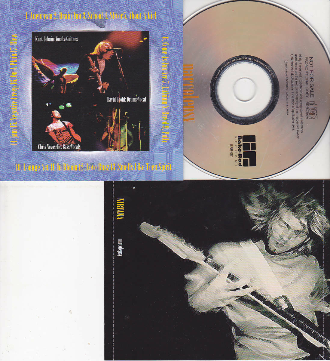 Nirvana Narcolepsy 1992 Melbourne Australia CD 1 Disc 17 Tracks Music Rock F/S