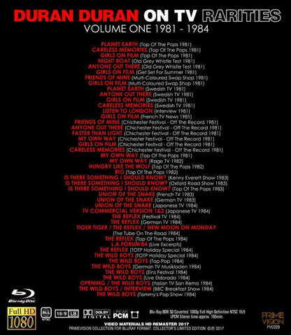 Duran Duran Budokan 2003 ON TV Rarities 1981-1984 2016 Blu-ray 3 Title 4 Discs